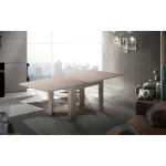 Dmora - table  rallonge dlirol, console de cuisine auxiliaire, table extensible, 100% made in italy, ...