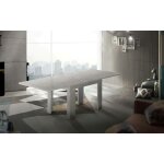 Dmora - table � rallonge dlirol, console de cuisine auxiliaire, table extensible, 100% made in italy, ...