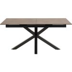 Hellin - table � manger extensible 168 / 210 cm en c�ramique rouille - buggio