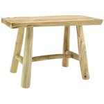 Aubry gaspard - table rectangulaire en teck massif