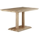 Habitat et jardin - table repas 'alina' - 130 x 80 x 75 cm - chne
