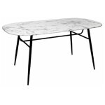 Atmosphera - table de repas design 'roxas' 160cm blanc Atmosphera - table de repas design 'roxas' 160cm blanc