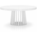Table de repas extensible laize 150 - 300cm blanc Table de repas extensible laize 150 - 300cm blanc