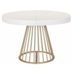 Paris prix - table de repas extensible 'resoa' 110 - 260cm blanc