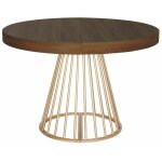 Paris prix - table de repas extensible 'resoa' 110 - 260cm noisette