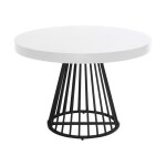 Paris prix - table de repas extensible 'virginia' 110 - 260cm blanc