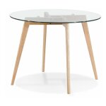Paris prix - table de repas scandinave 'rosa' 100cm naturel