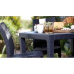 Table de r�sine carr�e.