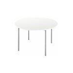 Table restauration ronde d 120 cm - klass - plateau blanc - maxiburo Table restauration ronde d 120 cm - klass - plateau blanc - maxiburo
