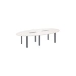 Sans marque - table de r�union modulaire blanc exprim - anthracite - maxiburo