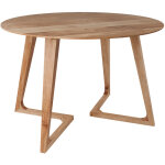 Rendez - vous d�co - table ronde 4 personnes en bois d'acacia d115 cm - iguana