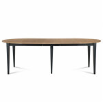 Table ronde 6 pieds fuseau d105 + 3 rallonges bois - victoria Table ronde 6 pieds fuseau d105 + 3 rallonges bois - victoria
