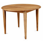 Table ronde extensible bois chne moyen massif d115 - victoria