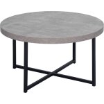 Mh - table ronde fortaleza noire et grise Mh - table ronde fortaleza noire et grise