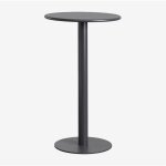Sklum - table haute ronde Ø60 cm en métal mizzi gris graphite Sklum - table haute ronde Ø60 cm en métal mizzi gris graphite