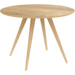 Rendez - vous d�co - table ronde 4 personnes en bois clair naturel d105 cm - liwa