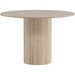 Ebuy24 - table ronde en mdf bianca 110 cm
