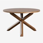 Sklum - table  manger ronde 120 cm en mdf et bois mieren