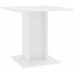 Table de salle  manger blanc 80 x 80 x 75 cm agglomr - inlife