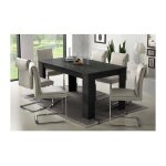 Dmora table de salle � manger extensible, console extensible, table moderne avec rallonges, 160 / 220x88h80 ...