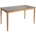 Table de salle à manger hwc - m55, table de salle à manger, bois massif hdf stratifié mélaminé 135x80cm, ... Table de salle à manger hwc - m55, table de salle à manger, bois massif hdf stratifié mélaminé 135x80cm, ...