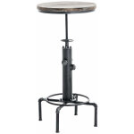 Clp - table ronde lumos  50 cm argent antique