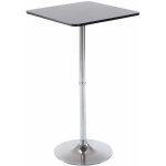 Clp - table de support carrée moderne pour bar avec étagère en bois différentes couleurs colore : noir ... Clp - table de support carrée moderne pour bar avec étagère en bois différentes couleurs colore : noir ...