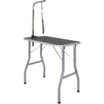 Table de toilettage ajustable pour chiens chats 1 potence - vidaxl