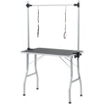 Table de toilettage ajustable pour chiens chats 2 potences vidaxl Table de toilettage ajustable pour chiens chats 2 potences vidaxl