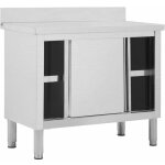 Table de travail avec portes coulissantes armoire de stockage de cuisine armoire de rangement restaurant ... Table de travail avec portes coulissantes armoire de stockage de cuisine armoire de rangement restaurant ...