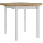 Mobilier1 - table victorville 355, chêne artisan + blanc, 76x0x0cm, allongement, stratifié, bois Mobilier1 - table victorville 355, chêne artisan + blanc, 76x0x0cm, allongement, stratifié, bois
