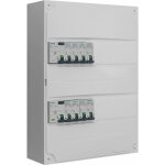 Siemens - tableau 2 rang�es pr� - �quip� 2 inter. diff. 40a + 8 disjoncteurs