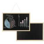 Tableau craie avec cadre en bois, lot de 2, lavable, pour bureau, pense b�te � accrocher au mur, 40 x ...