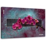 Tableau dco fuchsia fleur d'orchide 60x40
