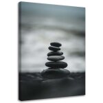 Tableau d�coratif pierres mer spa zen 60x90