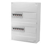 Tableau �lectrique pr� �quip� saillie 2 rang�es � vis abb