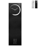 Tableau mural magn�tique avec horloge verticale et calendrier design s - enso - noir