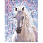 Tableau � strass cheval s�rie animaux - artisanat d�co salon chambre diy 8627