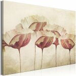 Tableau toile de dcoration murale impression premium en 1 partie sur chssis en bois motif fleurs en ...