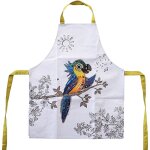 Tablier d'activits enfant en coton enduit perroquet par kiub