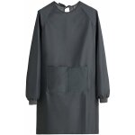 Tablier femme mnage imprmeable blouse travail femme avec poches tablier  manches longues pour maison ...