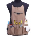 Ersandy - tablier de jardinage pour femme avec 14 poches 600d oxford tablier de travail tablier de protection ...