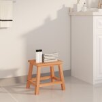 Tabouret 29x22, 5x25, 5 cm bois massif de noyer - the living store