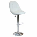 Magazzini cosma - tabouret en acier et barre intérieure éco - cuir avec hauteur réglable en argent rond ... Magazzini cosma - tabouret en acier et barre intérieure éco - cuir avec hauteur réglable en argent rond ...