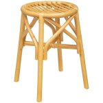 Tabouret aoni en rotin 31x31cm atmosphera crateur d'intrieur