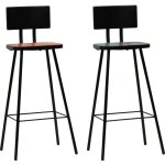 Tabourets de bar lot de 2 bois massif de récupération vidaxl Tabourets de bar lot de 2 bois massif de récupération vidaxl