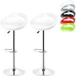 Tabouret de bar lot de 2, chaise de bar pivotants avec dossier, tabourets de bar réglable siège en plastique ... Tabouret de bar lot de 2, chaise de bar pivotants avec dossier, tabourets de bar réglable siège en plastique ...