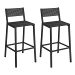 Vasagle - tabourets de bar, lot de 2 chaises de bar, siges cuisine, salle  manger, bureau, style industriel, ...
