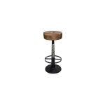 M&s - tabouret de bar 38x38x76 cm en cuir et métal M&s - tabouret de bar 38x38x76 cm en cuir et métal