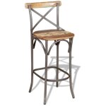 Tabouret de bar bois de rcupration massif